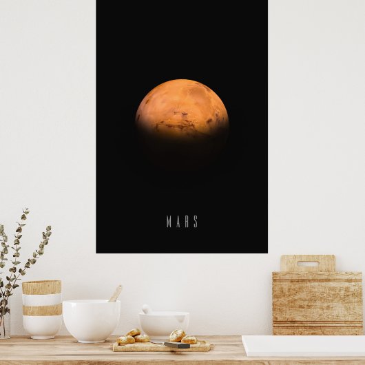 Mars - De Rode Planeet en de volgende grens van de Poster (Keuken)