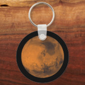 Mars de Rode Planeet in de Buitenruimte Sleutelhanger (Voorkant)