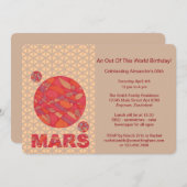 Mars De Rode Planeet Ruimte Geek Zonnestelsel Fun Kaart (Voorkant / Achterkant)