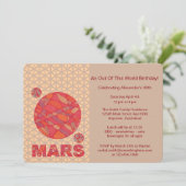 Mars De Rode Planeet Ruimte Geek Zonnestelsel Fun Kaart (Staand voorkant)