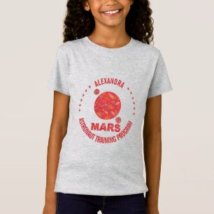 Mars De Rode Planeet Ruimte Geek Zonnestelsel Fun T-shirt