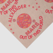 Mars De Rode Planeet Ruimte Geek Zonnestelsel Fun Tissuepapier (Detail)