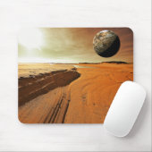 Mars de Rode Planet Mousepad Muismat (Met muis)
