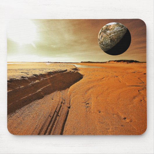 Mars de Rode Planet Mousepad Muismat (Voorkant)
