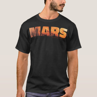 Mars, de vierde planeet vanaf de zon t-shirt
