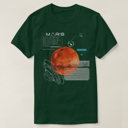 Mars-diagram T-shirt (Design voorkant)