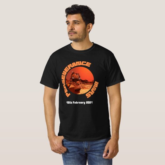 Mars doorzettingsrover 2021 t-shirt (Voorkant volledig)