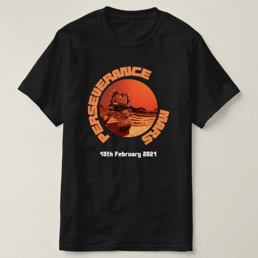Mars doorzettingsrover 2021 t-shirt (Design voorkant)