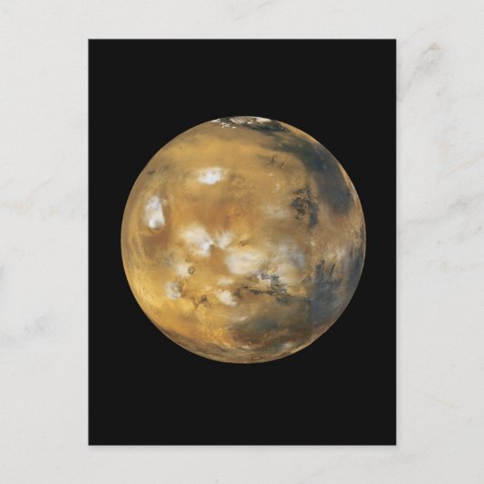 Mars!  Een mooi afbeelding uit de ruimte.  NASA Briefkaart (Voorkant)