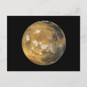 Mars!  Een mooi afbeelding uit de ruimte.  NASA Briefkaart