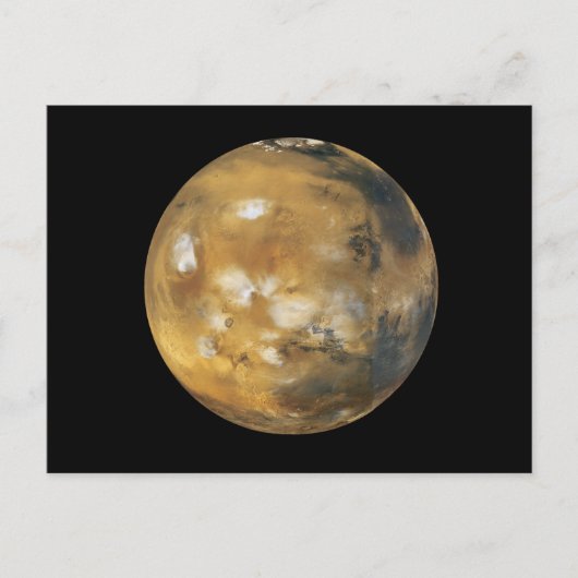 Mars!  Een mooi afbeelding uit de ruimte.  NASA Briefkaart (Voorkant)