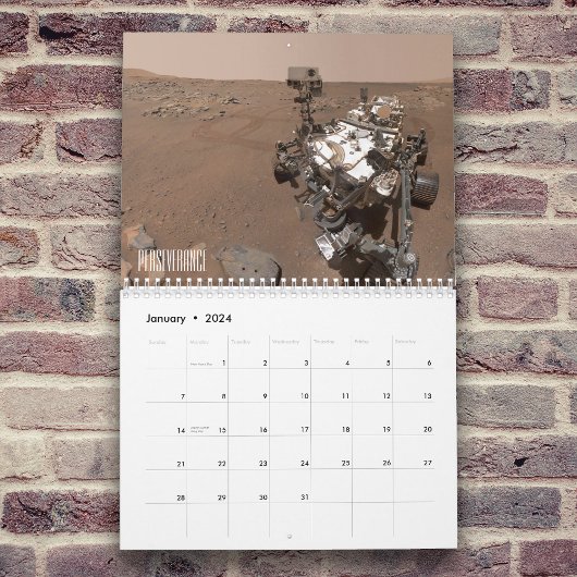 Mars en Mars ruimtevaartuig Kalender