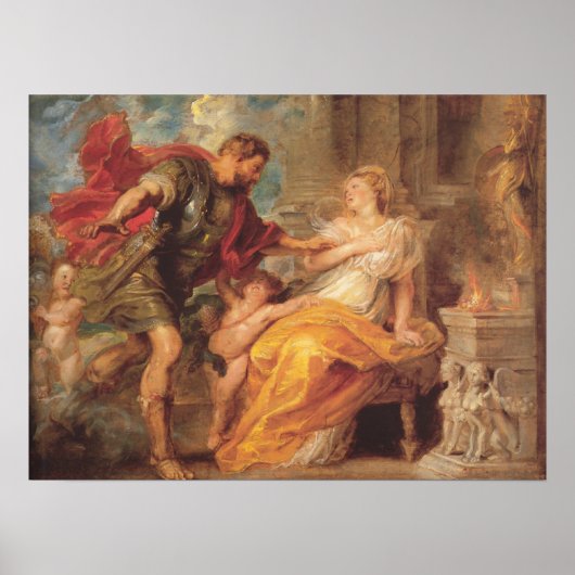 Mars en Rhea Silvia Poster (Voorkant)