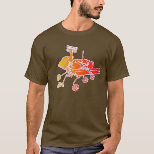 Mars Exploration Rover (gradiënt) T-shirt (Voorkant)
