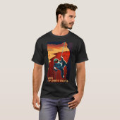 Mars Explorers Gezocht Poster T-shirt (Voorkant volledig)