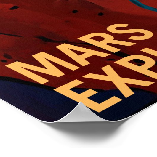MARS EXPLORERS WILDEN NASA-wervingspropaganda Poster (Hoek)