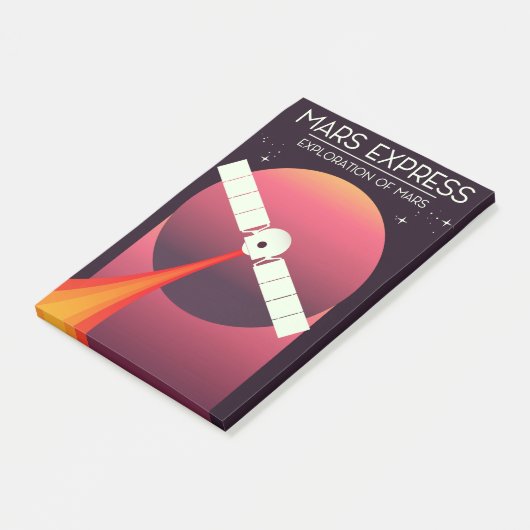 Mars Express - Verkenning van Mars Ruimtekunst. Post-it® Notes (Schuin)