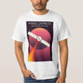 Mars Express - Verkenning van Mars Ruimtekunst. T-shirt (Voorkant)