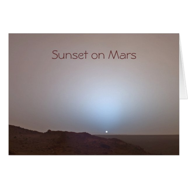 Mars Foto van Sunset (Voorkant Horizontaal)