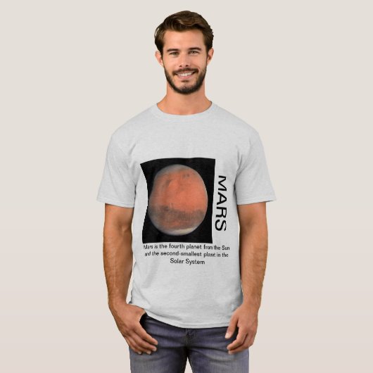 Mars Gedrukte T-Shirt (Voorkant volledig)