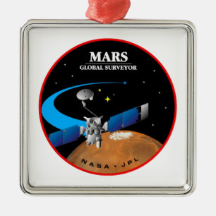 Mars Global Surveyor Metalen Ornament