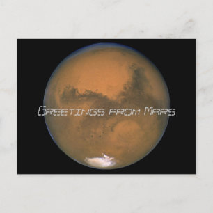 Mars, groeten van Mars Briefkaart
