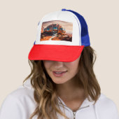 Mars Habitat Alpha – AI Sci-Fi Architectuur Trucker Pet (In situ)