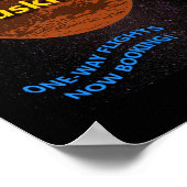 Mars heeft muskusratten Sticker nodig Poster (Hoek)