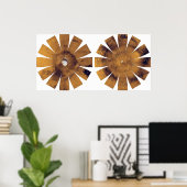 Mars - Hemisferische Kaart Poster (Thuiskantoor)