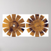 Mars - Hemisferische Kaart Poster (Voorkant)