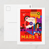 Mars Historisch Sites Space Travel Briefkaart (Voorkant / Achterkant)