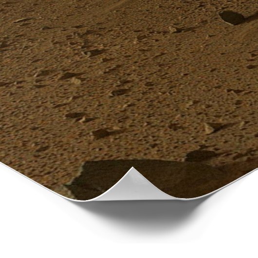 Mars Horizon via Curiosity Rover Poster (Hoek)