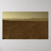 Mars Horizon via Curiosity Rover Poster (Voorkant)