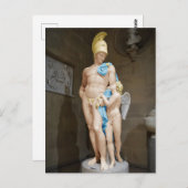 MARS IN BEDWANG GEHOUDEN DOOR CUPID 1825 John Gibs Briefkaart (Voorkant / Achterkant)