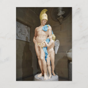 MARS IN BEDWANG GEHOUDEN DOOR CUPID 1825 John Gibs Briefkaart