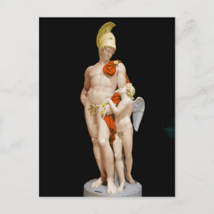 MARS IN BEDWANG GEHOUDEN DOOR CUPID 1825 John Gibs Briefkaart
