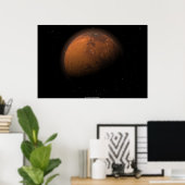 Mars in gedeeltelijke schaduw poster (Thuiskantoor)