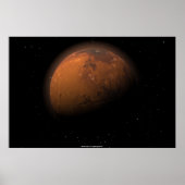 Mars in gedeeltelijke schaduw poster (Voorkant)
