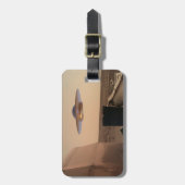 Mars in Sight Alien UFO Saucer Encounter Bagagelabel (Voorkant verticaal)