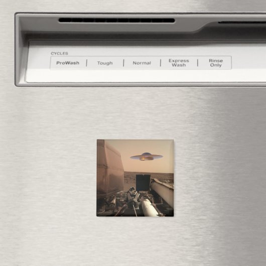 Mars in Sight Alien UFO Saucer Encounter Magneet (Insitu (Vaatwasser))