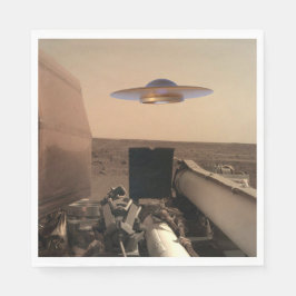 Mars in Sight Alien UFO Saucer Encounter Servet