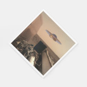 Mars in Sight Alien UFO Saucer Encounter Servet (Hoek)