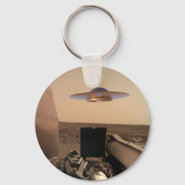 Mars in Sight Alien UFO Saucer Encounter Sleutelhanger