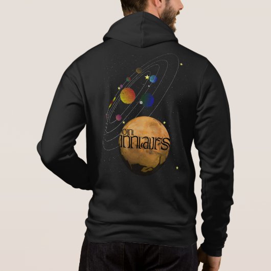 MARS in zonnenetinstallatie Hoodie (Achterkant)