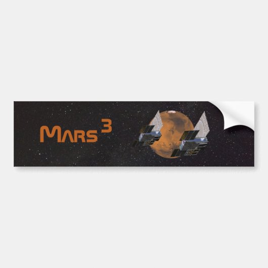 Mars ingesneden door MarCO CubeSats Bumpersticker (Voorkant)