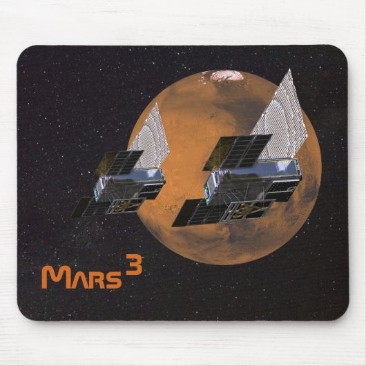 Mars ingesneden door MarCO CubeSats Muismat (Voorkant)