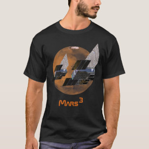Mars ingesneden door MarCO CubeSats T-shirt