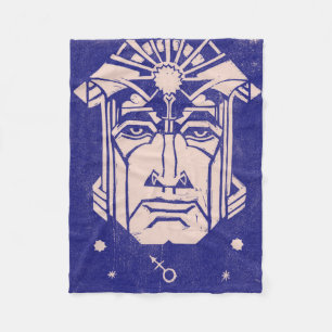 Mars is God of War Griekse Mythologie Blauw Fleece Deken