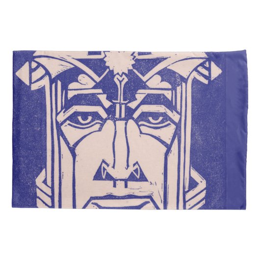 Mars is God of War Griekse Mythologie Blauw Kussensloop (Achterkant)