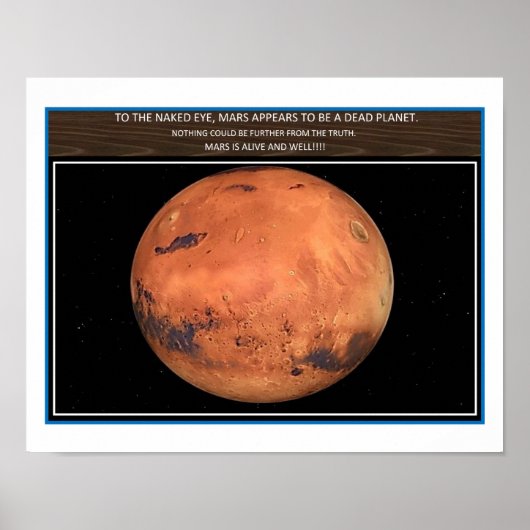 Mars is levend poster (Voorkant)